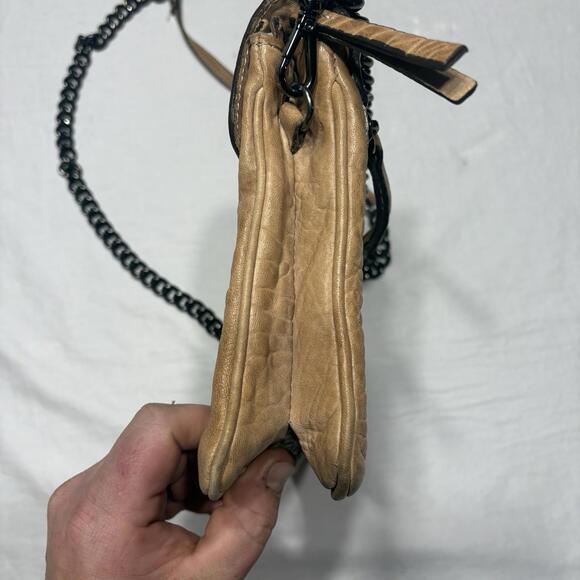 Maxon Collection Purse  Tan  Leather Crossbody Made in  Italy Classic - Picture 6 of 16